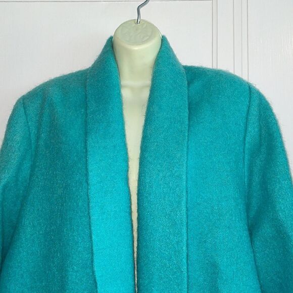 Vtg Fleurette of California green oversized short coat - Picture 2 of 13